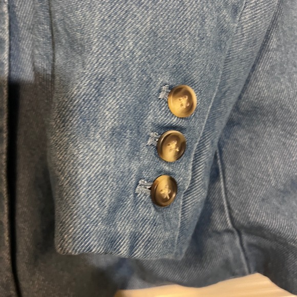 Sundance Oaklee Denim Double Breasted Blazer Jacket, Women's Size S - Picture 11 of 14